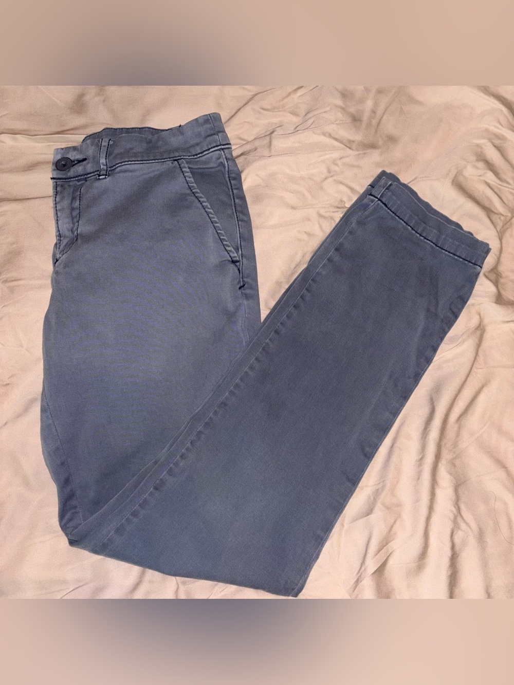 Pilcro and the Letterpress Hyphen Chino Pants Size 26 Blue Straight Leg